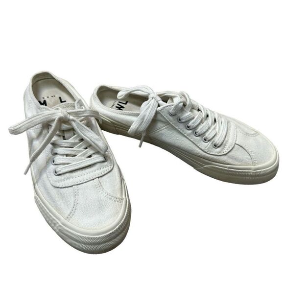 Madewell Sidewalk backless slide In white Sneakers size 6.5 - Picture 3 of 8